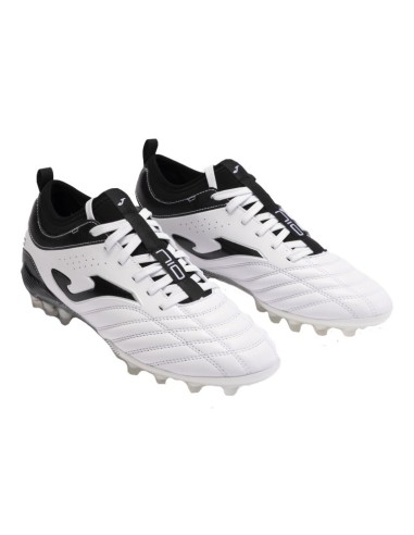 BOTAS DE FÚTBOL NUMERO-10 2402 BLANCO NEGRO CÉSPED ARTIFICIAL