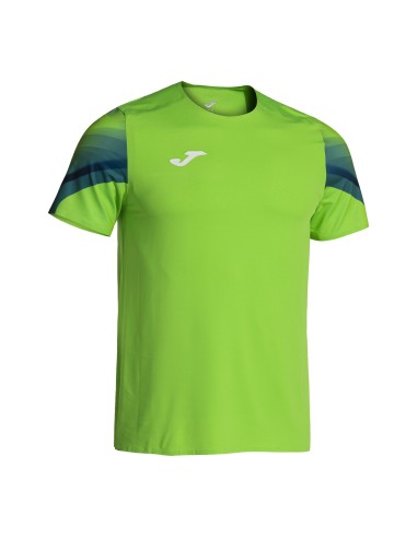 CAMISETA MANGA CORTA ELITE XI VERDE FLUOR MARINO