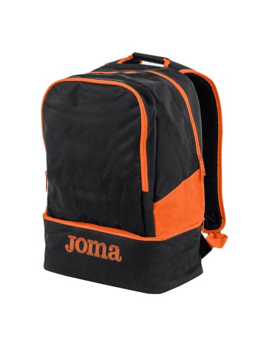 MOCHILA JOMA ESTADIO III NEGRO-NARANJA